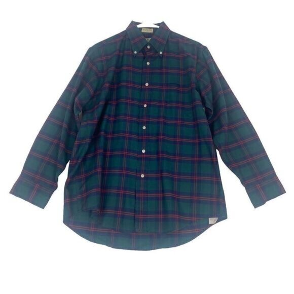 L.L Bean Button Down Shirt Mens SZ 16-33 Striped Long Sleeve Cotton Made in USA - Picture 1 of 11